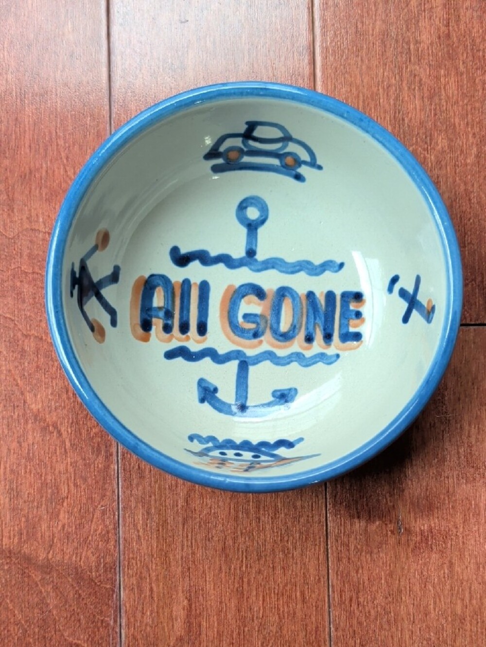 M. A. Hadley hand-painted ceramic plate and bowl set - "Susan" - Picture 5 of 8